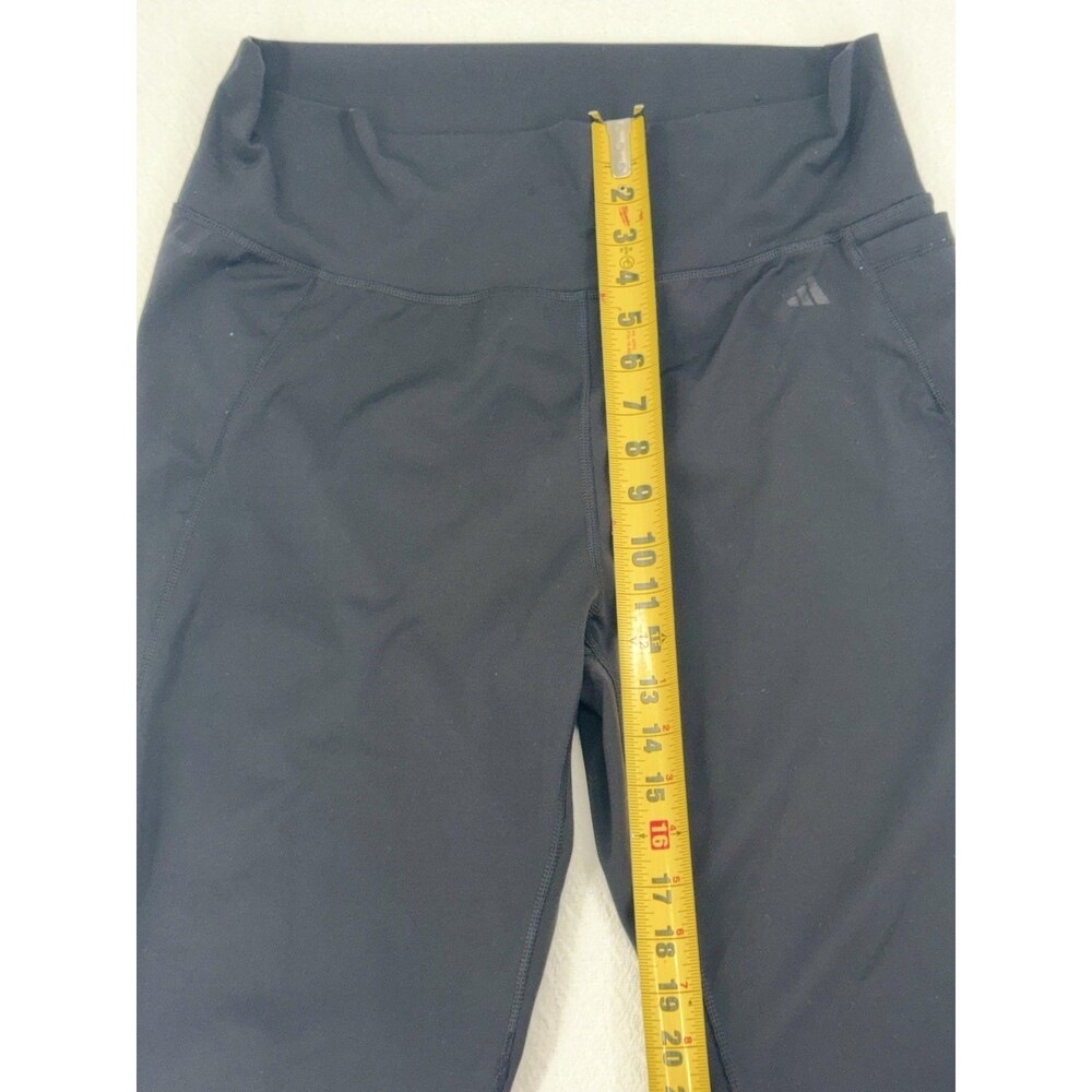 Adidas Womens Leggings 2XLT Black High Rise Tight Fit Athletic Tall - Picture 7 of 7